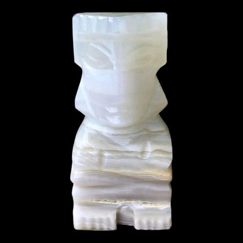 Vintage alabaster tribal god - vintage,