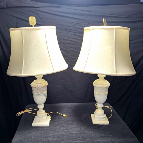 1950s neoclassical alabaster